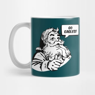 Retro Santa Claus Go Eagles Mug